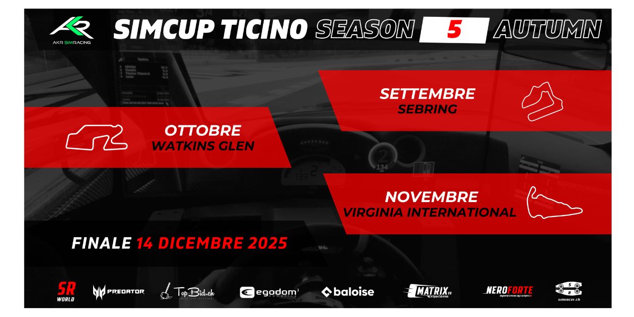 Trofeo SIMCUP Ticino – Season 5 Autumn